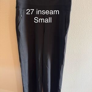 Athleta Black small Venice wide leg pant